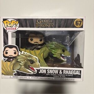 Funko Jon Snow & Rhaegal Green and Yellow Pop! Rides Vinyl